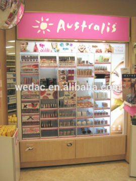 countertop shop display acrylic cosmetic organizer stand