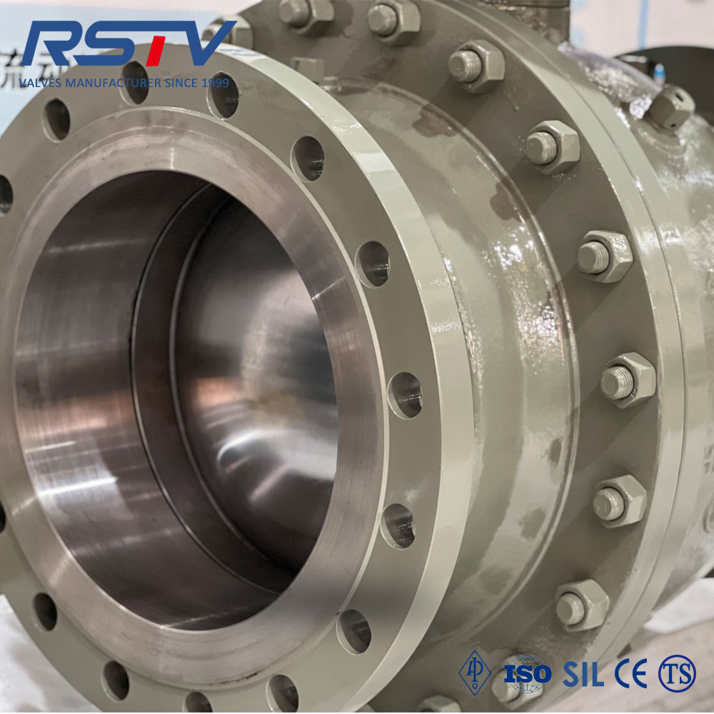 المصبوب من نوع Trunnion نوع Trunnion صمام كرة شفة