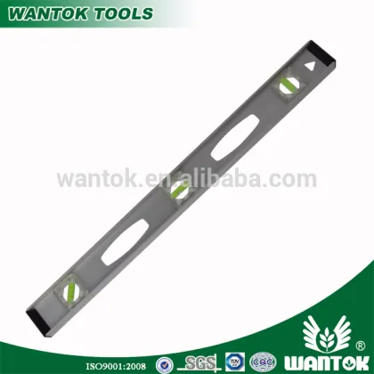 Silver anodized surface spirit level aluminum spirit level