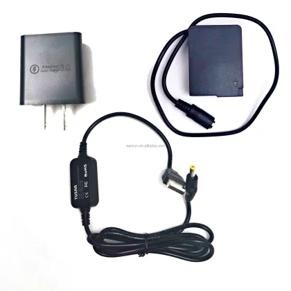 DMW-AC10 and DMW-DCC8 Power Adapter and Dummy Battery for Panasonic Camera Models