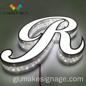 Sinal de carta LED 3D personalizado
