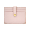 Cute Pink Pu Saffiano Leather Credit Card Holder