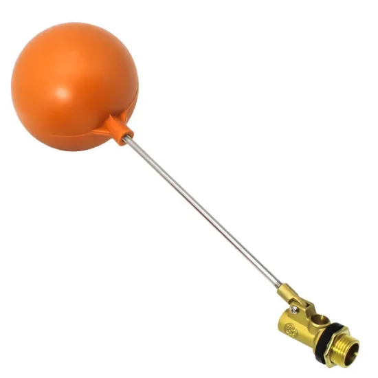 High-Quality Water Dispenser Float Valve with Anti-Overflow Feature for Water Storage Tank - Available in Stainless Steel or Plastic Ball