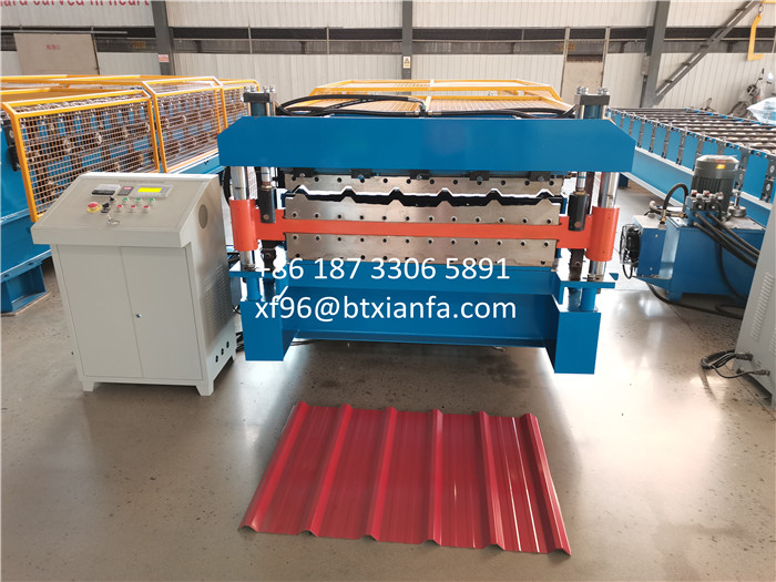 Double Layer Machine For Metal Wall