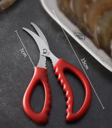 Seafood Shears Stainless Steel Fish Crab Lobster Shrimp Crayfish Scissors