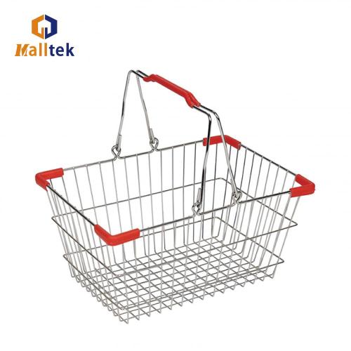 Metal Grocery Basket High quality retail store metal wire shopping basket Factory