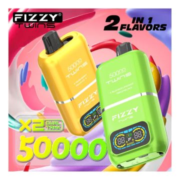 Fizzy Twins 50K Puffs Double Flavor Disposable Vape
