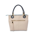 Saffiano Leather Double Handle Tote Shopper Bag