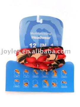 Multifunctional seamless headwear 12 in  1,pirate,cap,alice band,hairband,balaclava,headband,scarf,foulard,blind chicken