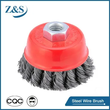 100mm steel cup wire brushes,Machine with a wire brush