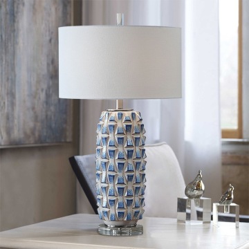 Luxury Glazed Ceramic Table Lamp - Modern LED Home Decor