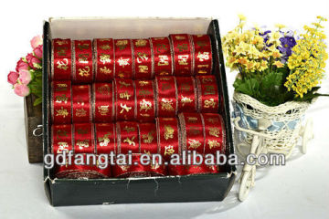 personalized floral printed grosgrain ribbon with print for packing and decoration