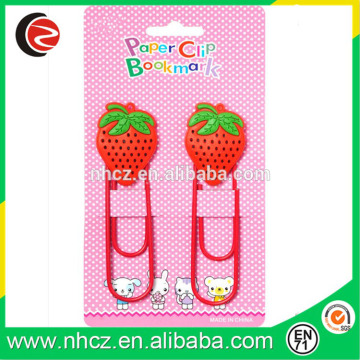 Fruit Paper Clip for promotion Strawberry Paper Clip