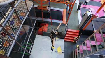 large sized combined designs indoor bungee jumping