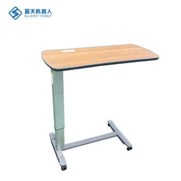 Mesa médica portátil sobre cama