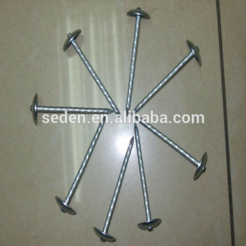 UmbrellaTwist body cap Roofing Nail with washer umbrella roofing nail