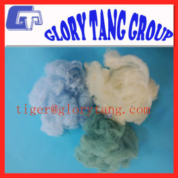 recycled doped dyed polyester fiber