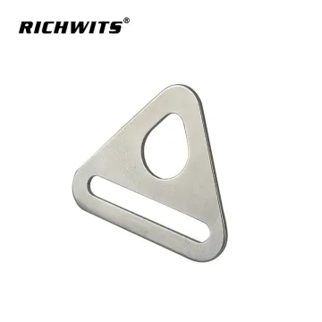 stainless steel 304/316 triangle metal slider buckle d ring for outdoor activities accessories