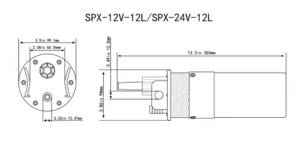High Flow 24V DC Solar Submersible Water Pump - SURGEFLO SPX-24-12
