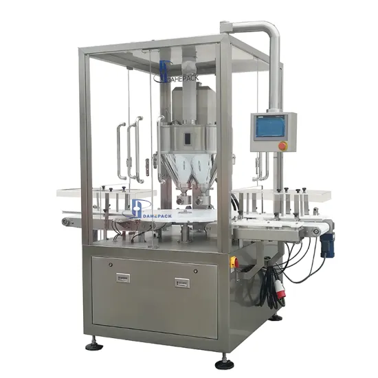 Rotary Twin Head Powder Filling Machine
