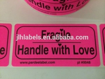 2x4 FRAGILE Handle with LOVE Labels 500 Labels/Roll