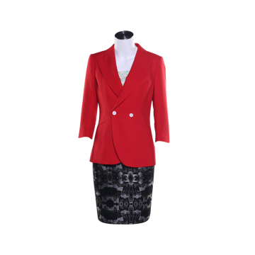 Size can be customized women short suit for office Good Quality women suit worsted fabric
