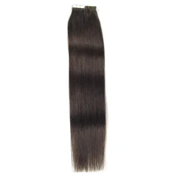 Waterproof hand tied tape hair extensions, hidden PU tape skin weft human hair