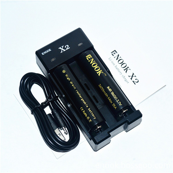 Enook X2 charger 18650 battery charger