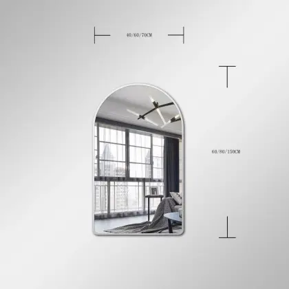 Arch home decor wall mirror