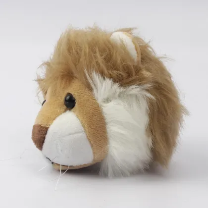 Mini plush lion toy,lion plush toy keychain,plush lion head keychain