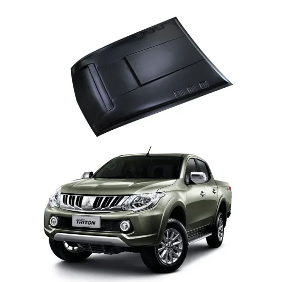 Mitsubishi Pajero Sport 2015-2020 Hood Scoop Cover - Matte Black Fit for L200 Triton