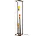 Iron three-head floor lamp