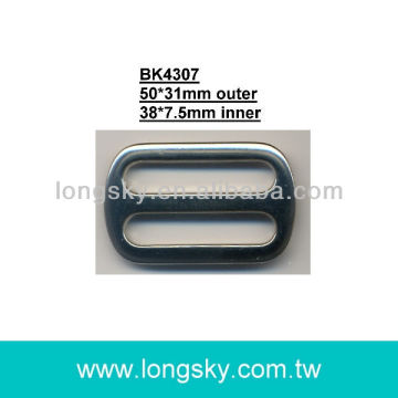 metal rectangle strap buckle for belt (#BK4307/38mm inner)