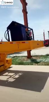 treler lowboy untuk penggali pengangkutan
