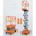 Warehouse Nagtatrabaho sa Hydraulic Lifting Platform