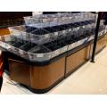 Supermarket Wooden Bulk Food Shelves for Snacks