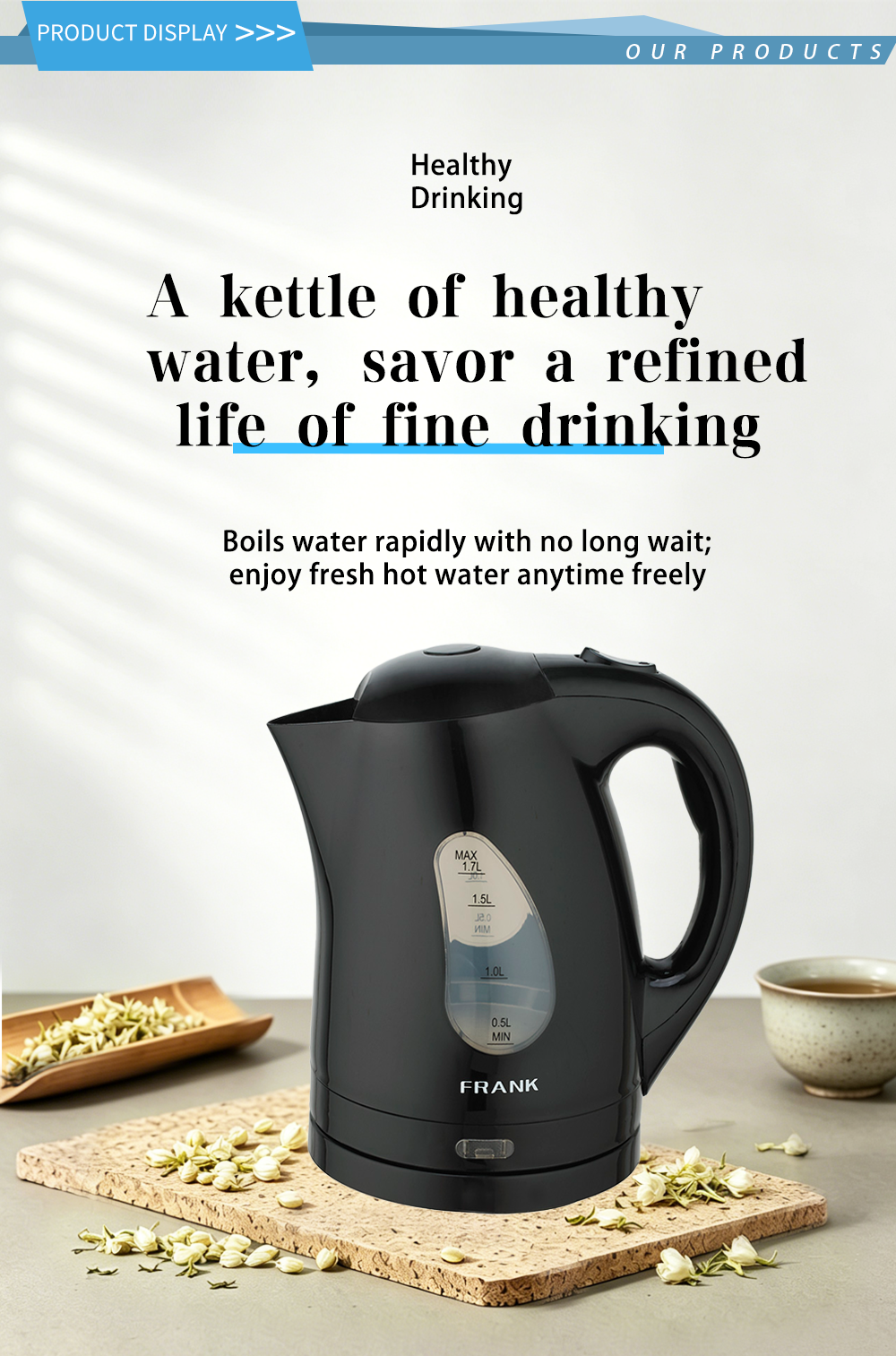 304 stainless steel kettle FK-1001 1