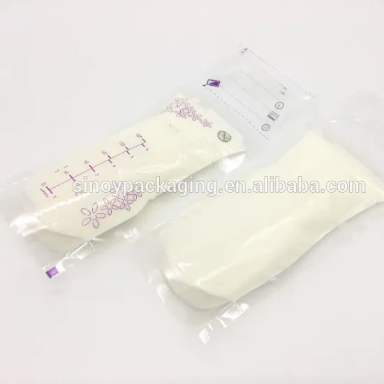 custom size breast milk storage bag for fresh milk