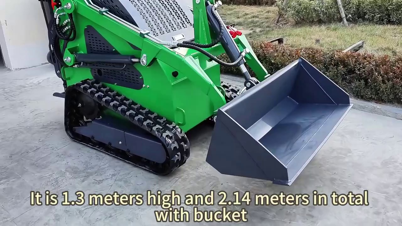 Mini Skid Steer Loader with Trencher Attachment