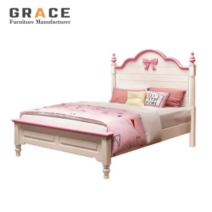 Princess Bed for Girls - Pink Kids Standard Children Bed