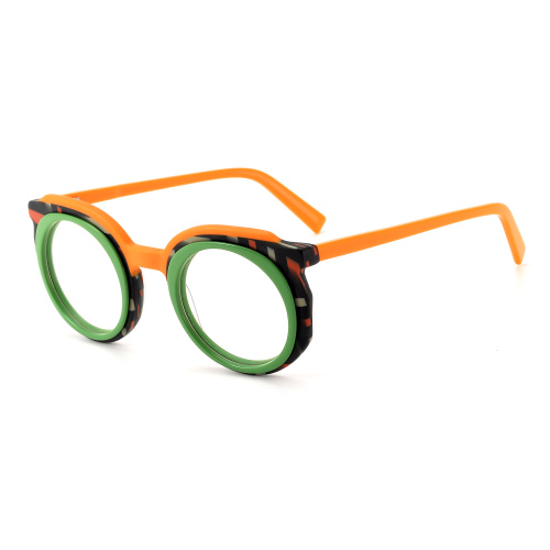 China Round Lamination Acetate Glasses Frames Manufactory