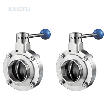 Manual Stainless Steel Butterfly Valve with Welded Tri Clamp in 1/2", "1", "2 Inch Sizes