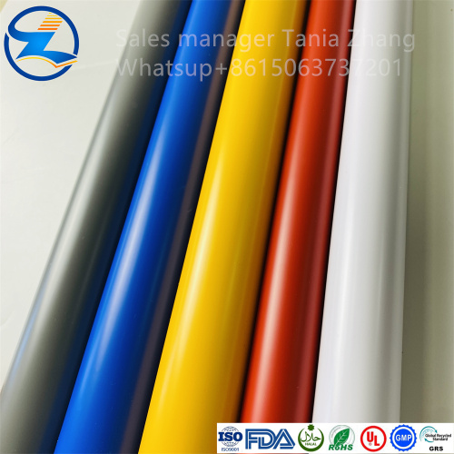 Customizable opaque color PVC film roll