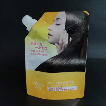 plastic packaging waterproof stand up packaging spout pouch