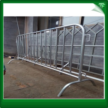 Galvanized steel traffic control barriers