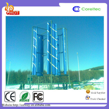 Eje vertical de 5 palas 1MW en la red nueva turbina eólica de energía