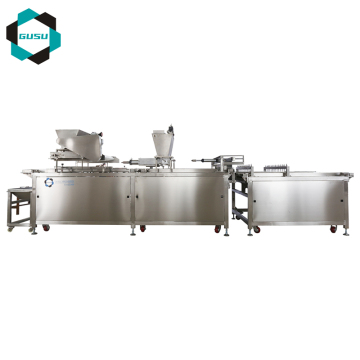 Gusu Automatic Chocolate Spreader and Sprinkle Machine for Snack Food Processing
