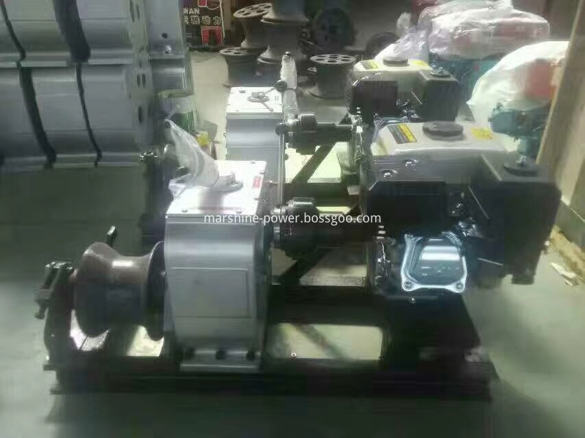 Gasoline Engine Hoist Winch