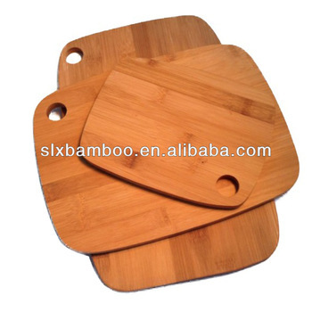 food grade bamboo fruit chopping block set eco friendly