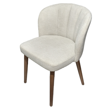 Asientos ergonómicos de tela para espacios de comedor modernos